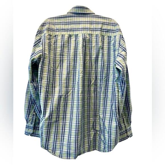 Alan Flusser Multicolor Plaid Button Down Dress Shirt XL Long Sleeve Career - Picture 2 of 10